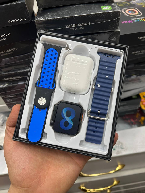 ساعت هوشمند (اسمارت واچ)(ایرپاد دار هندزفری وایرلس)smart watch