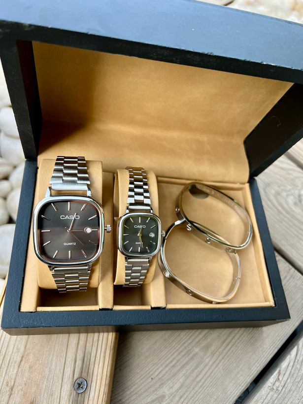 ساعت ست مردانه و زنانه کاسیو، ست ساعت مچی عروس و داماد کاسیو، ساعت مچی casio