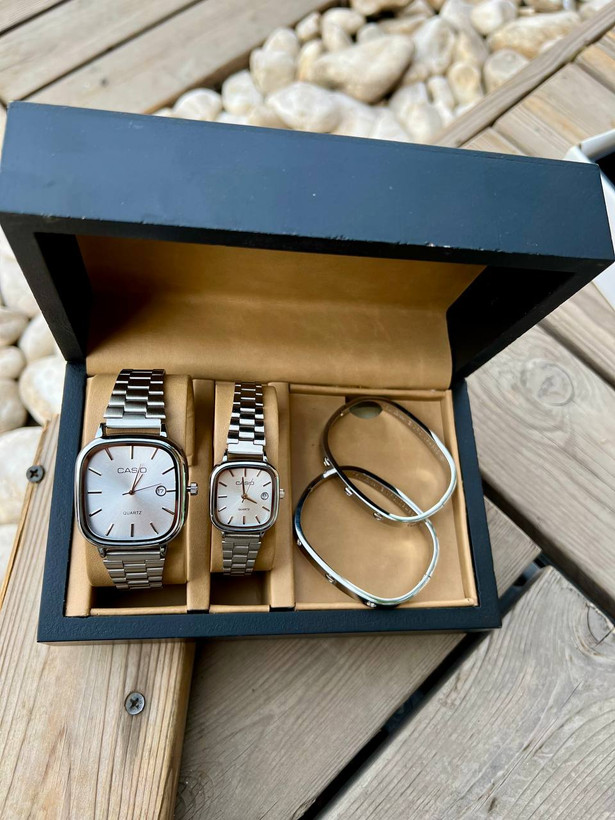 ساعت ست مردانه و زنانه کاسیو، ست ساعت مچی عروس و داماد کاسیو، ساعت مچی casio