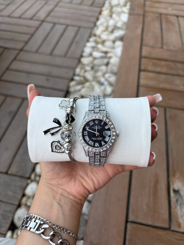 ساعت مچی زنانه فول نگین رولکس، ساعت فول نگین رولکس Rolex