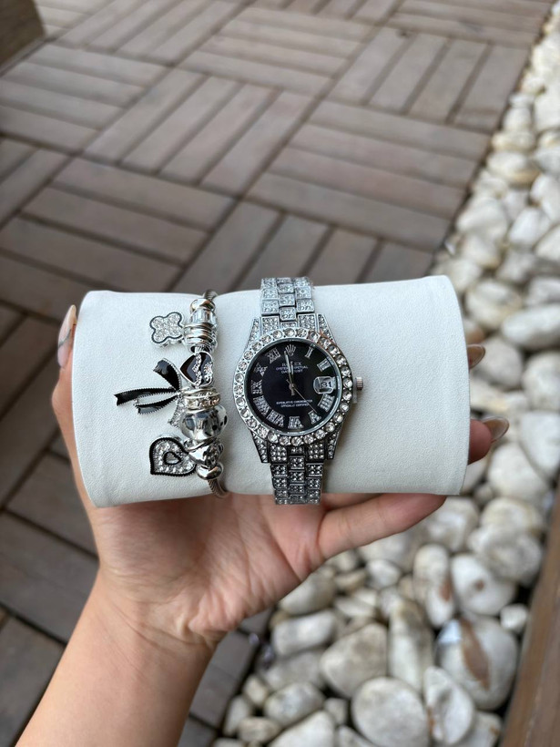 ساعت مچی زنانه فول نگین رولکس، ساعت فول نگین رولکس Rolex