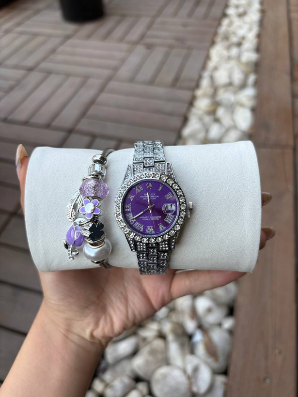 ساعت مچی زنانه فول نگین رولکس، ساعت فول نگین رولکس Rolex
