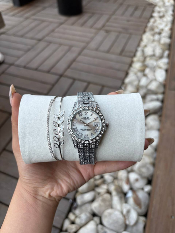 ساعت مچی زنانه فول نگین رولکس، ساعت فول نگین رولکس Rolex