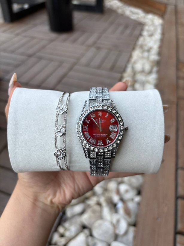 ساعت مچی زنانه فول نگین رولکس، ساعت فول نگین رولکس Rolex