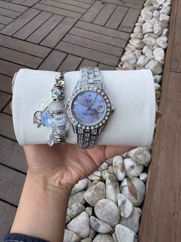 ساعت مچی زنانه فول نگین رولکس، ساعت فول نگین رولکس Rolex