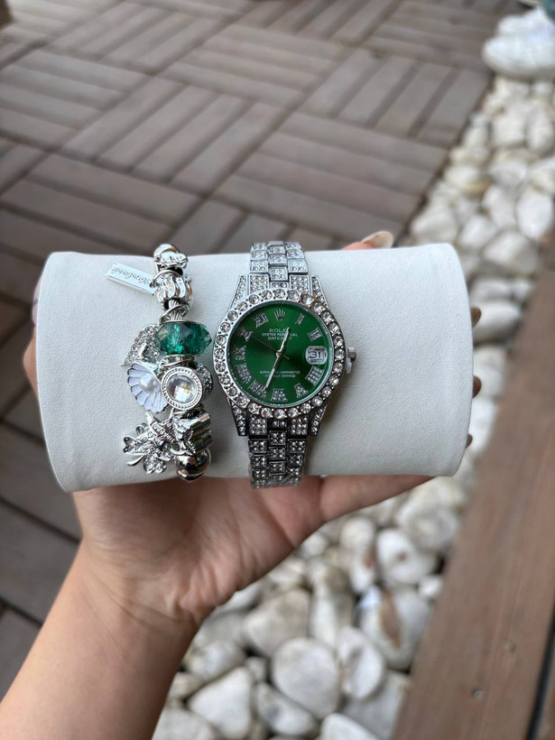 ساعت مچی زنانه فول نگین رولکس، ساعت فول نگین رولکس Rolex