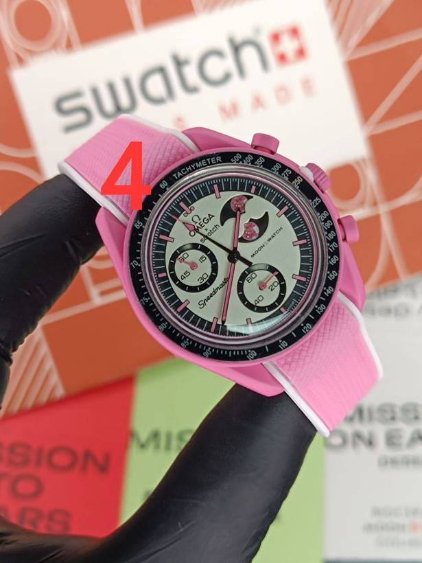 ساعت مچی امگا سواچ بند رابر Omega Swatch Mission To The Moon Rubber Strap