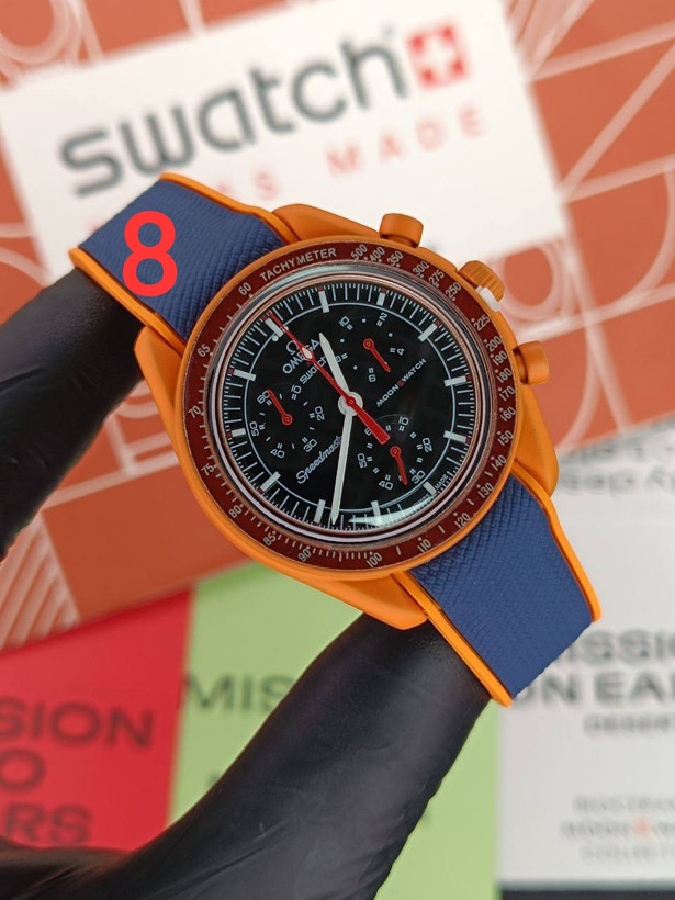 ساعت مچی امگا سواچ بند رابر Omega Swatch Mission To The Moon Rubber Strap