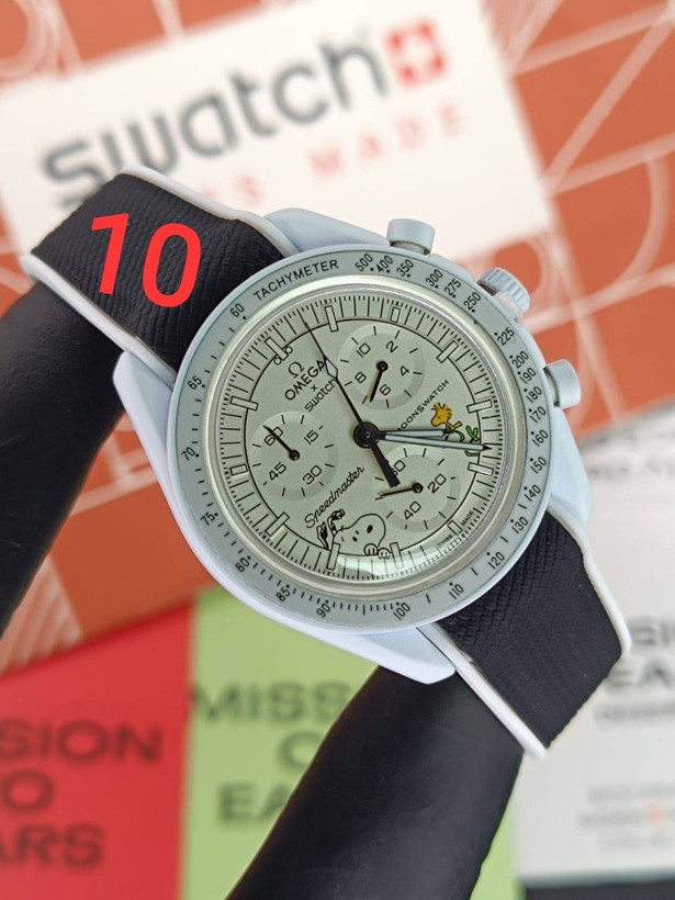 ساعت مچی امگا سواچ بند رابر Omega Swatch Mission To The Moon Rubber Strap