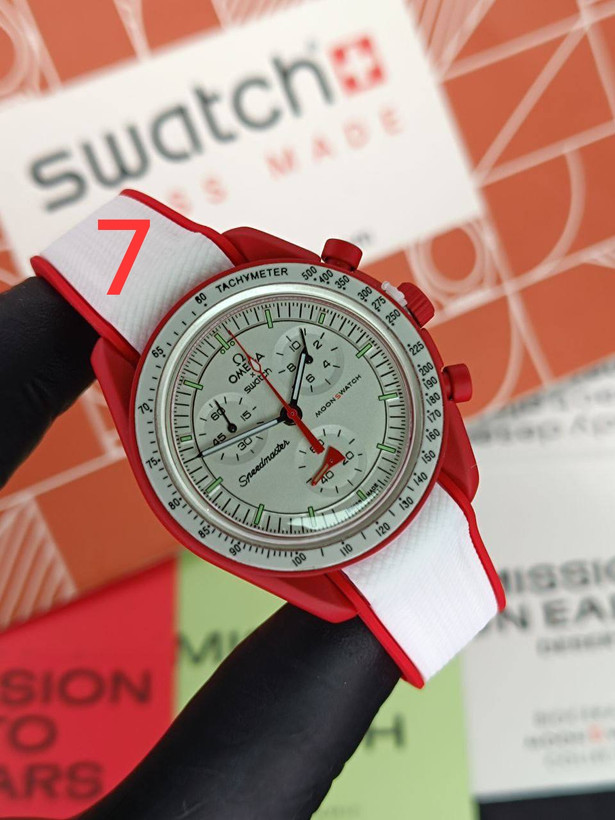 ساعت مچی امگا سواچ بند رابر Omega Swatch Mission To The Moon Rubber Strap
