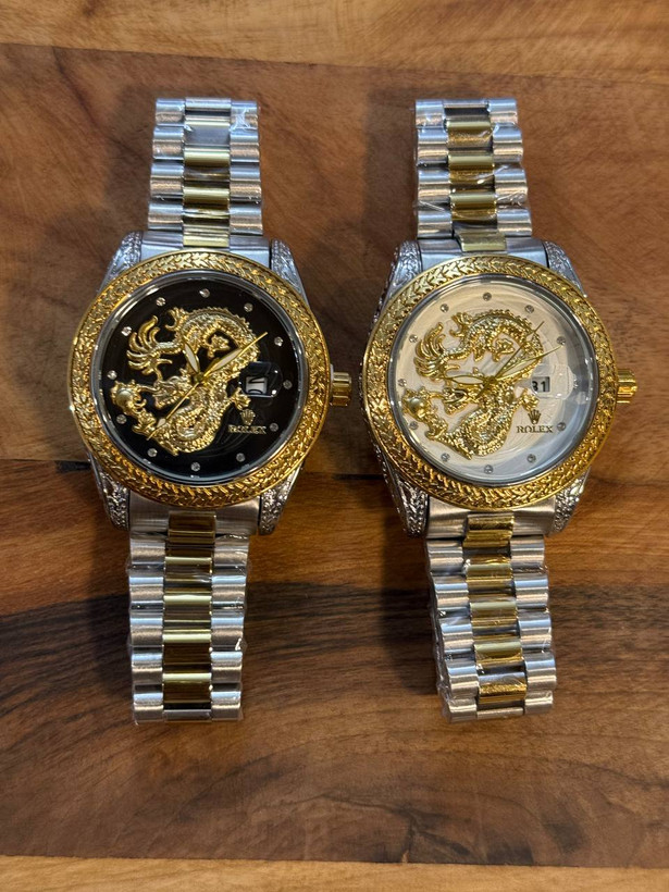 ساعتمچی مردانه رولکس دراگون - دو رنگ صفحه مشکی ROLEX