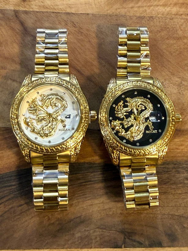 ساعتمچی مردانه رولکس دراگون - دو رنگ صفحه مشکی ROLEX