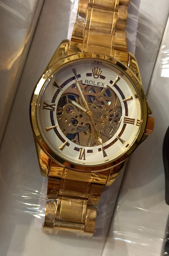 ساعت مچی مردانه اتومات رولکس پشت شیشهای قلب باز، ساعت اتومات مردانه Rolex