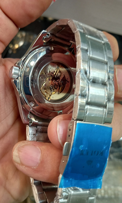 ساعت مچی مردانه اتومات رولکس پشت شیشهای قلب باز، ساعت اتومات مردانه Rolex