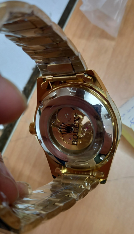 ساعت مچی مردانه اتومات رولکس پشت شیشهای قلب باز، ساعت اتومات مردانه Rolex