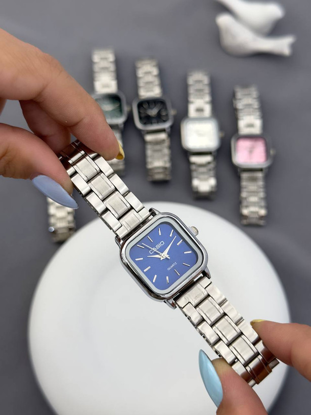 ساعت مچی زنانه کاسیو مربع استیل، ساعت زنانه Casio