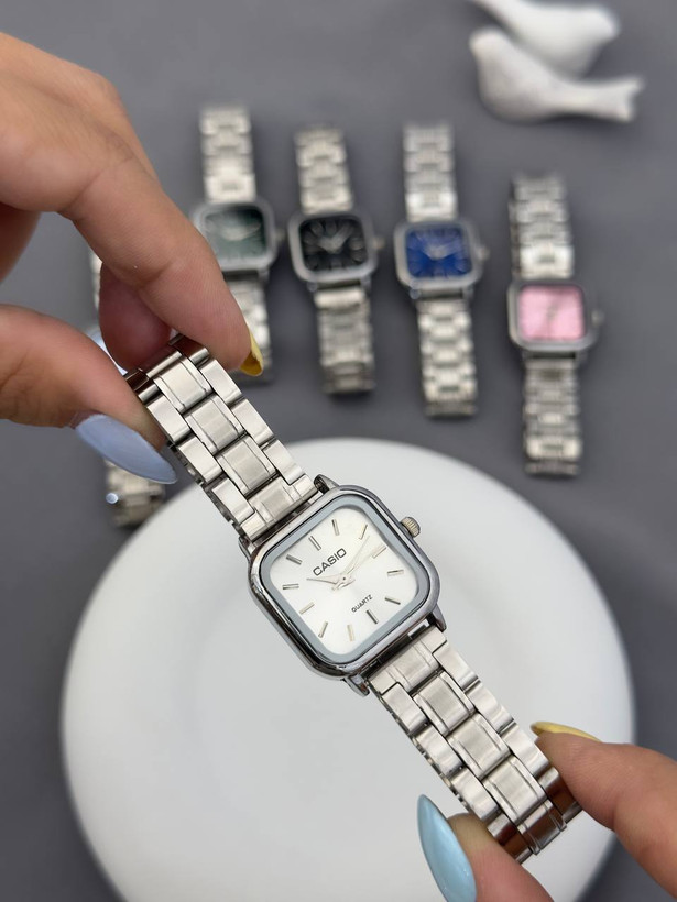ساعت مچی زنانه کاسیو مربع استیل، ساعت زنانه Casio