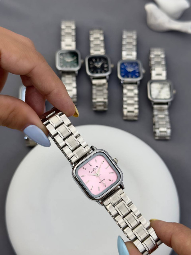 ساعت مچی زنانه کاسیو مربع استیل، ساعت زنانه Casio