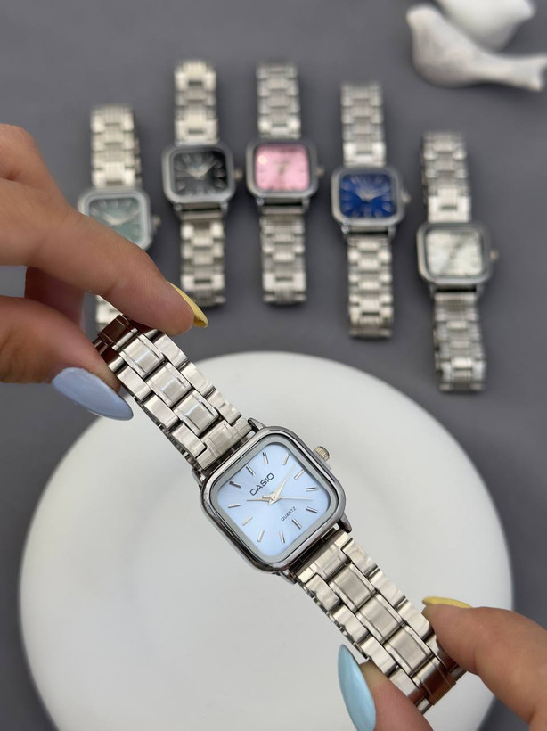 ساعت مچی زنانه کاسیو مربع استیل، ساعت زنانه Casio