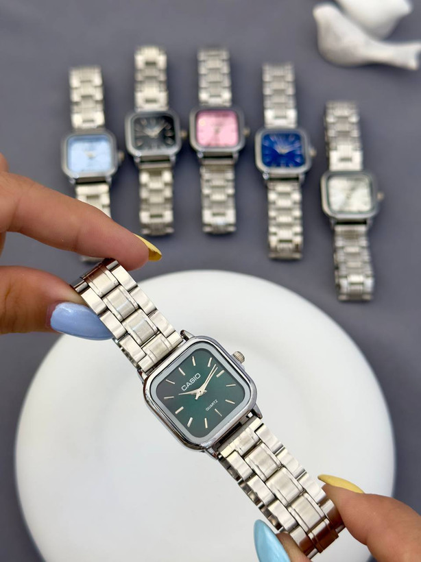 ساعت مچی زنانه کاسیو مربع استیل، ساعت زنانه Casio
