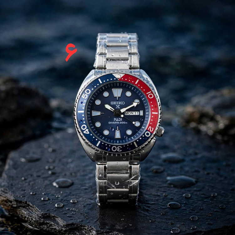 ساعت مچی مردانه سیکو غواصی بند استیل SEIKO